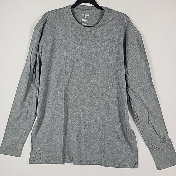 NEW True Classic Men's T-Shirt Long Sleeve Crew Neck Basic Tee Shirt GRAY Sz XL - Picture 1 of 5